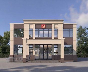 Modern Public Building-ID:343494892