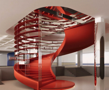 Modern Rotating Staircase-ID:935784105