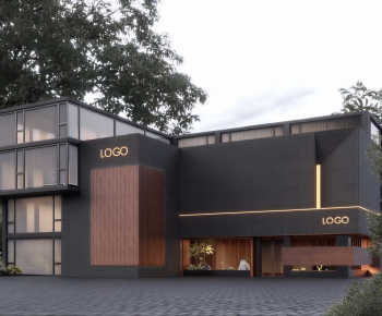 Modern Appearance Of Commercial Building-ID:498579037