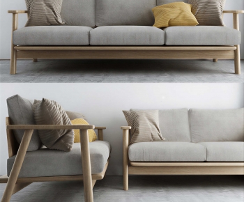 Modern Three-seat Sofa-ID:834578991