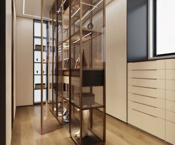 Modern Clothes Storage Area-ID:678079159