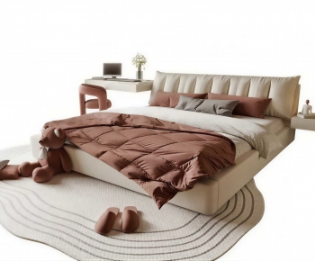 Modern Double Bed-ID:520854004