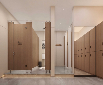 Modern Public Toilet-ID:664928917