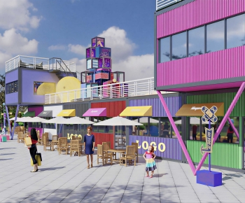 Modern Commercial Street-ID:474890956