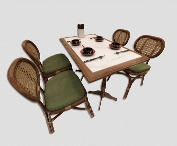 European Style Dining Table And Chairs-ID:625662099