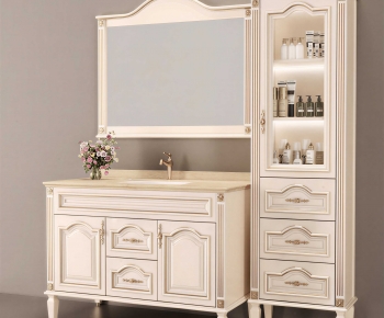 European Style Bathroom Cabinet-ID:552108053