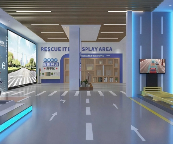 Modern Exhibition Hall-ID:758724937