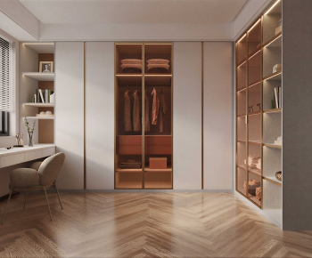 Modern Clothes Storage Area-ID:797348988