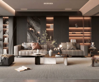 Modern A Living Room-ID:742592102