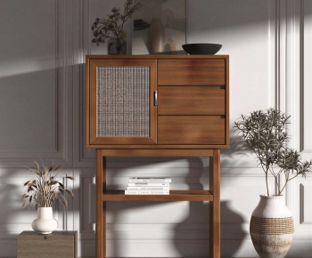 Wabi-sabi Style Side Cabinet-ID:961821197