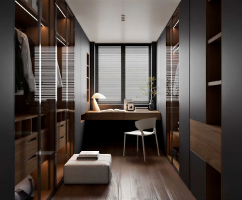 Modern Clothes Storage Area-ID:313154946