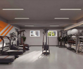 Modern Home Fitness Room-ID:785429574