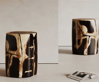 Wabi-sabi Style Stool-ID:509747988