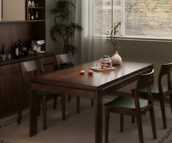 Modern Dining Table And Chairs-ID:987314945