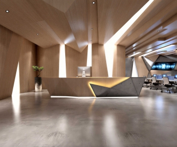Modern Office Reception Desk-ID:720479976
