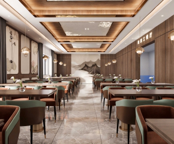 New Chinese Style Office Canteen-ID:643281948