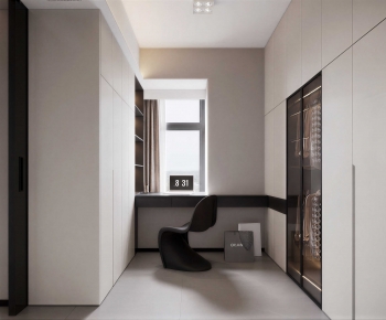 Modern Clothes Storage Area-ID:660679348