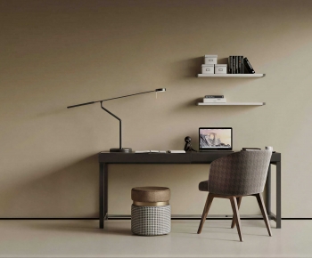 Modern Computer Desk And Chair-ID:929130088