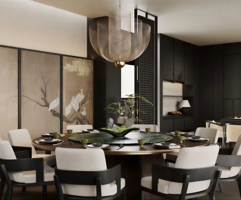New Chinese Style Dining Room-ID:308738951