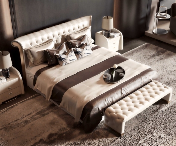 Modern Double Bed-ID:471493018