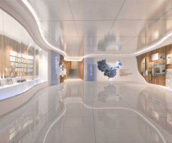 Modern Exhibition Hall-ID:158421046