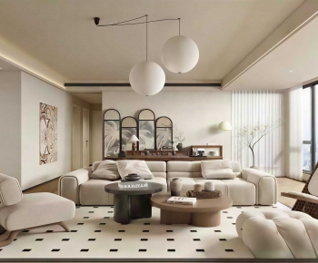 Wabi-sabi Style A Living Room-ID:258683928