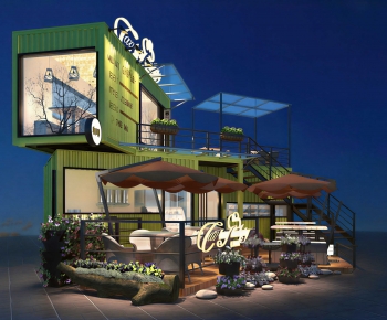 Modern Appearance Of Commercial Building-ID:364146954