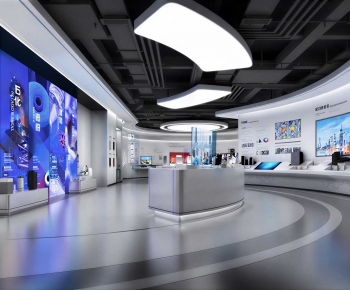 Modern Exhibition Hall-ID:290680898