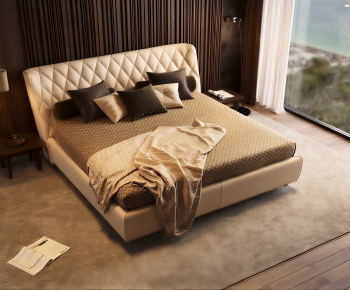 Modern Double Bed-ID:516006958