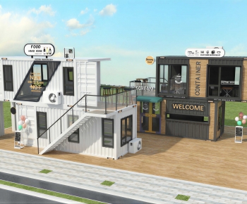 Modern Appearance Of Commercial Building-ID:307275062