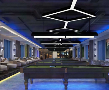 Industrial Style Billiard Room-ID:232278111