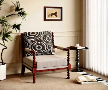 French Style Single Sofa-ID:358977089