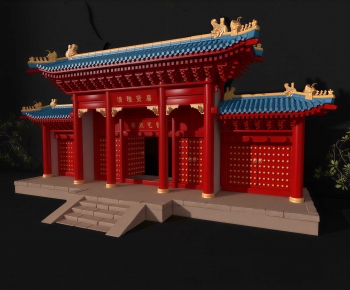 Chinese Style Ancient Architectural Buildings-ID:503776073