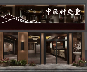 New Chinese Style Facade Element-ID:378972054