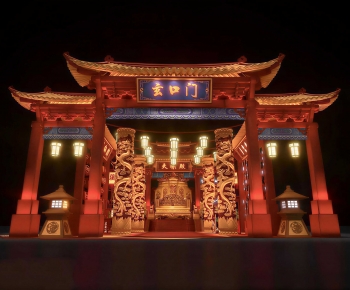 Chinese Style Facade Element-ID:752270949