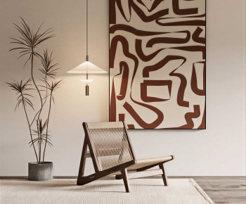 Wabi-sabi Style Lounge Chair-ID:275825028