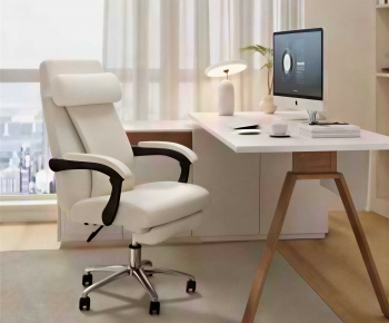 Modern Office Desk And Chair-ID:617881064