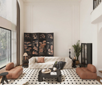 French Style A Living Room-ID:176486976