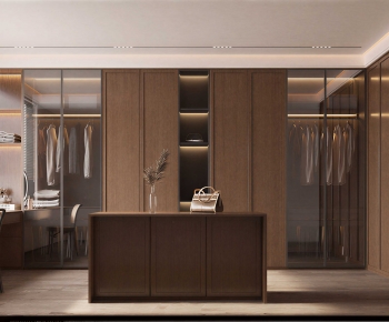 Modern Clothes Storage Area-ID:432950973