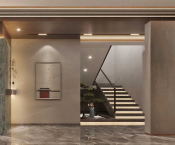 New Chinese Style Hallway-ID:999885088