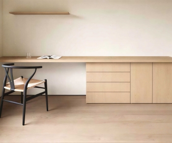 Modern Computer Desk And Chair-ID:300499922