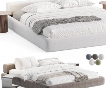 Modern Double Bed-ID:784913063
