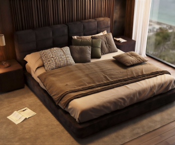 Modern Double Bed-ID:155646092