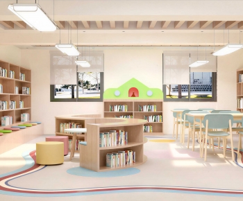 Modern Children's Reading Room-ID:658609979