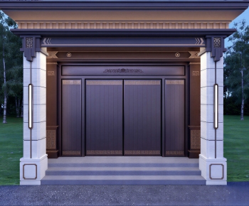 New Chinese Style Facade Element-ID:237128976