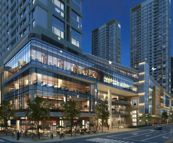 Modern Appearance Of Commercial Building-ID:454060088