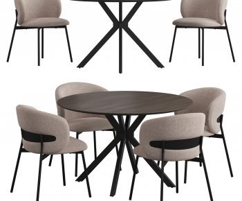Modern Dining Table And Chairs-ID:412576911