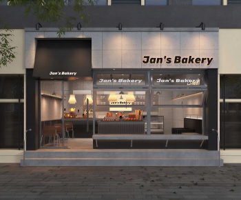 Modern Facade Element-ID:629670662