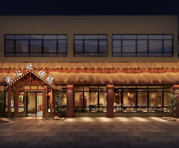 New Chinese Style Facade Element-ID:396089086