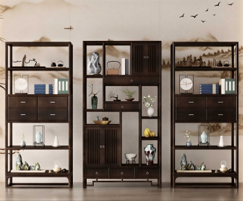 New Chinese Style Antique Rack-ID:950654032